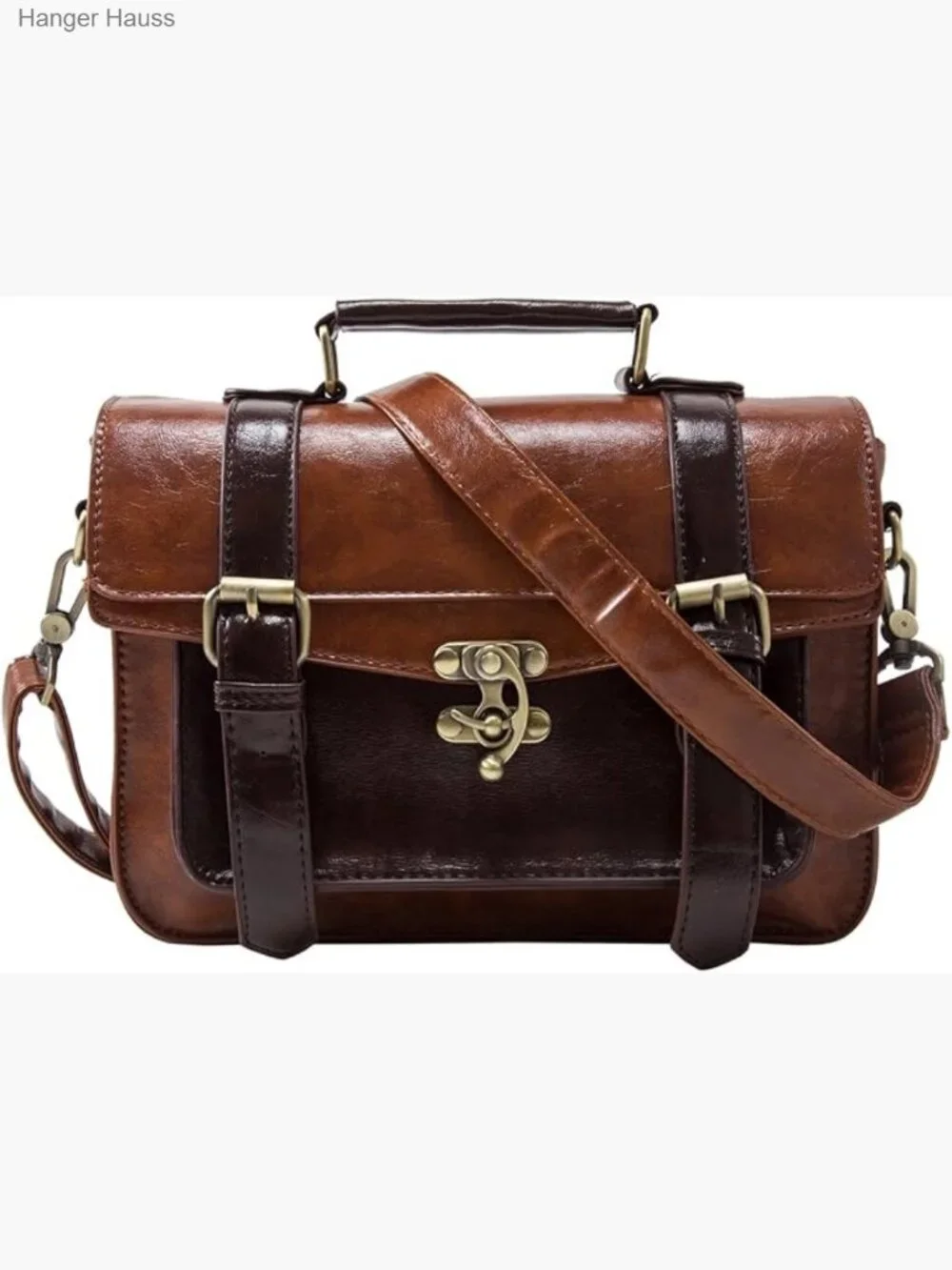 Vintage Small College Crossbody Messenger Satchel Purse Work Bag